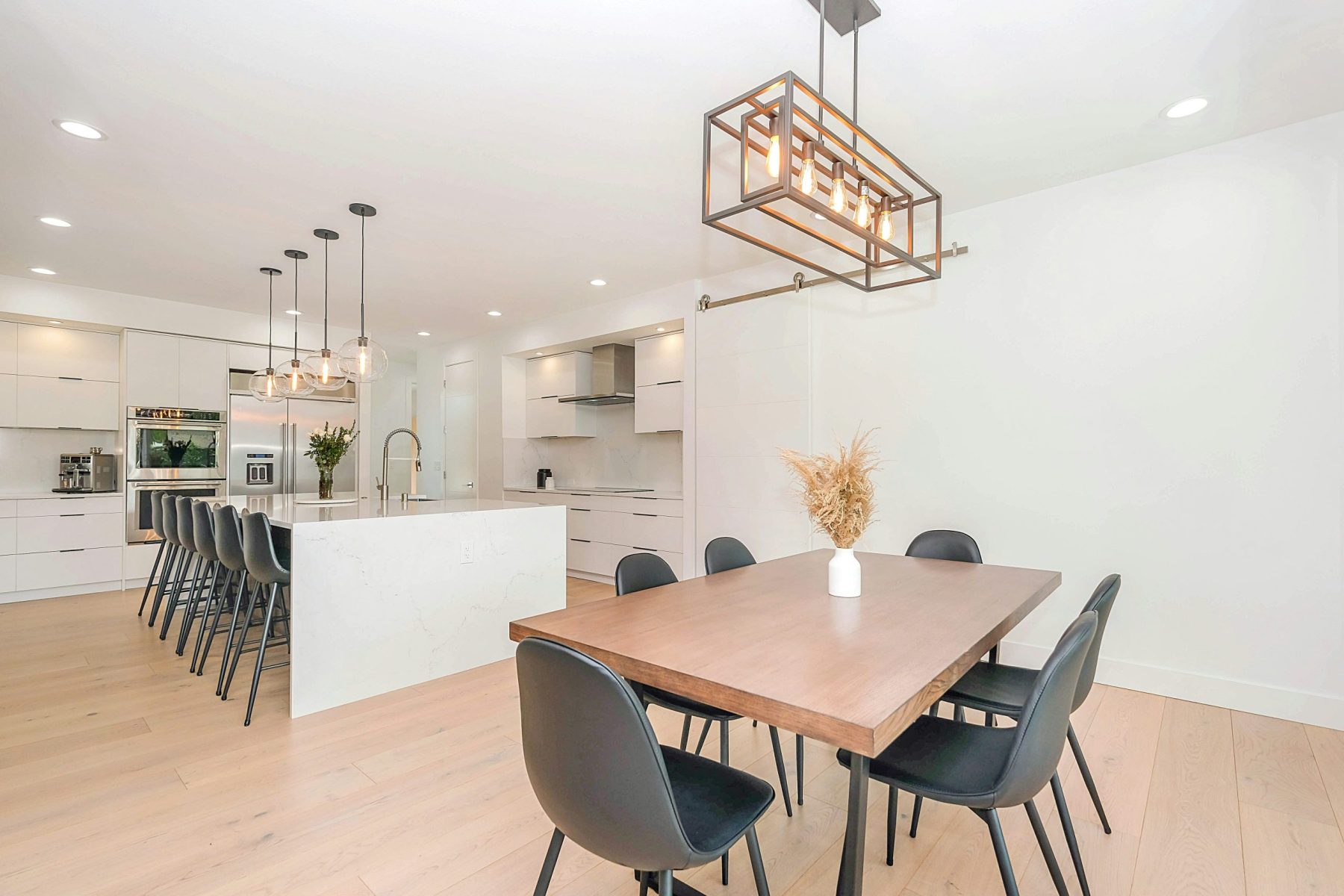 expanded dining area from a home renovation project