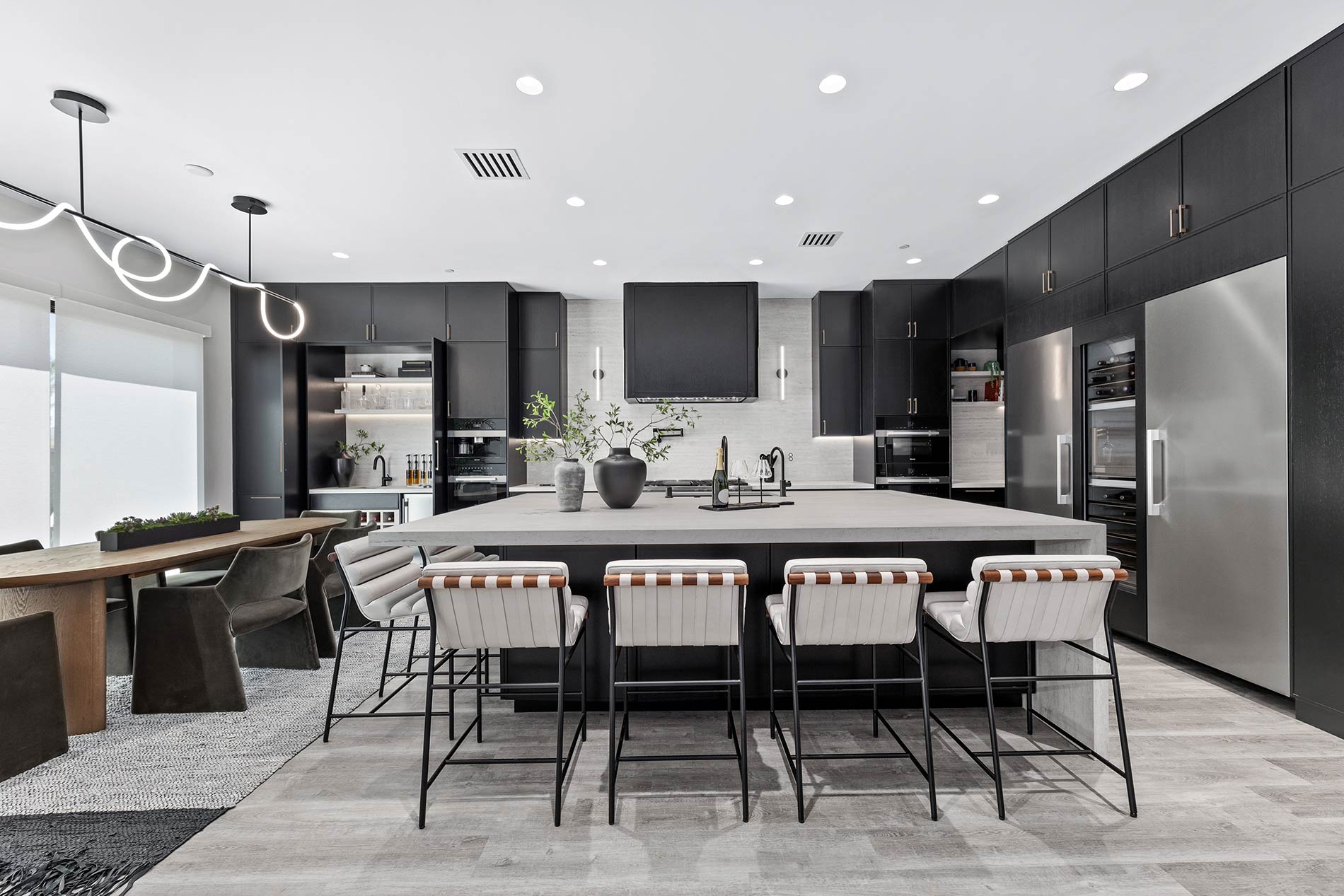 A remodeled Malibu kitchen.