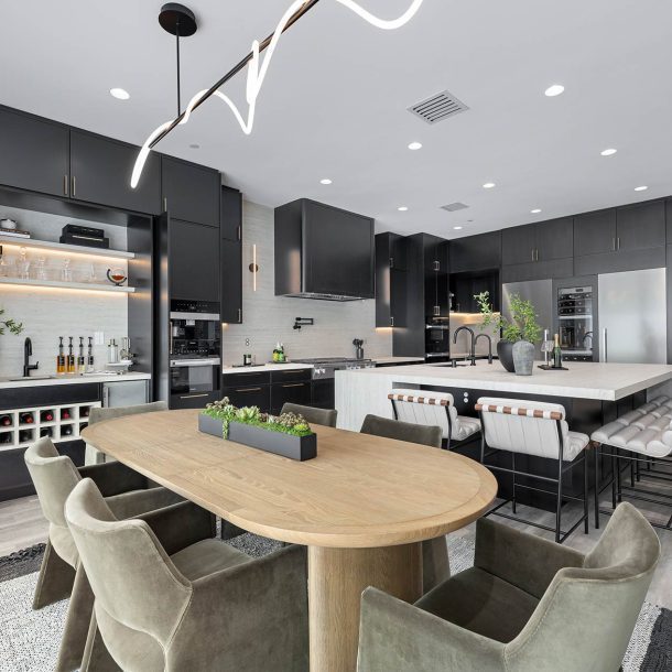 A remodeled contemporary kitchen in Pacific Palisades