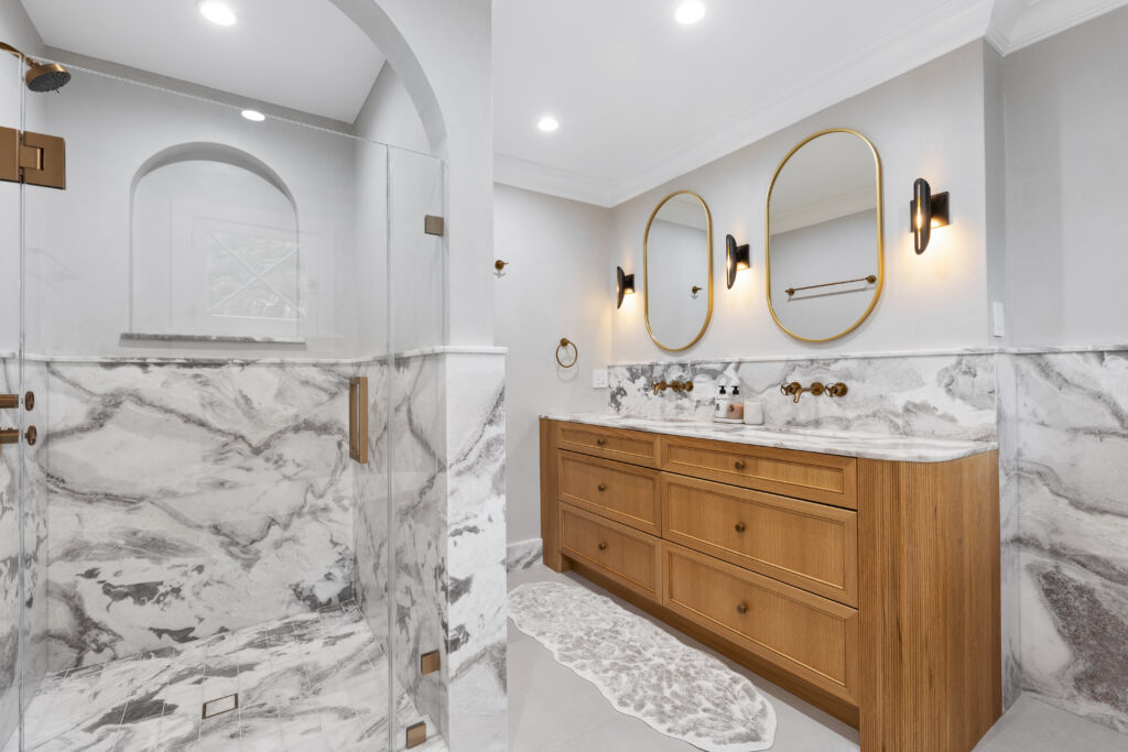 Spanish Revival Luxury Remodel: Custom Kitchen and Marble Primary Bathroom